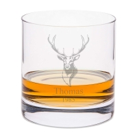 Leonardo Whiskyglas mit Gravur "Hirschkopf"