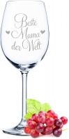 Leonardo Weinglas mit Gravur "Beste Mama der Welt"