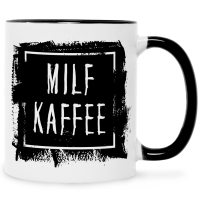 Bedruckte Tasse mit Spruch Milfkaffee