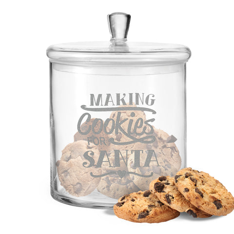 Leonardo Keksglas mit Motiv - Making cookies for Santa