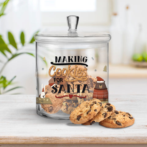 Leonardo Keksglas mit Motiv - Making cookies for Santa