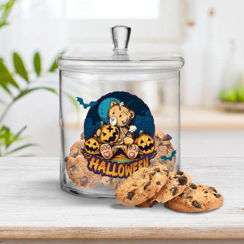 Leonardo Keksglas mit UV-Druck - Halloween Teddy Design