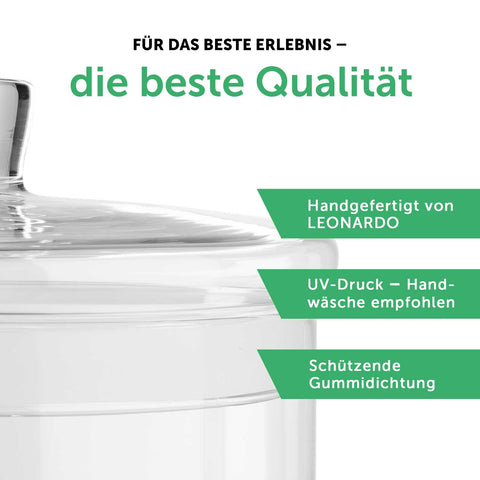 Leonardo Keksglas mit UV-Druck Beste Eltern