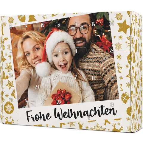 Personalisierter DIY Adventskalender mit Retro Foto Design zum selbst Befüllen