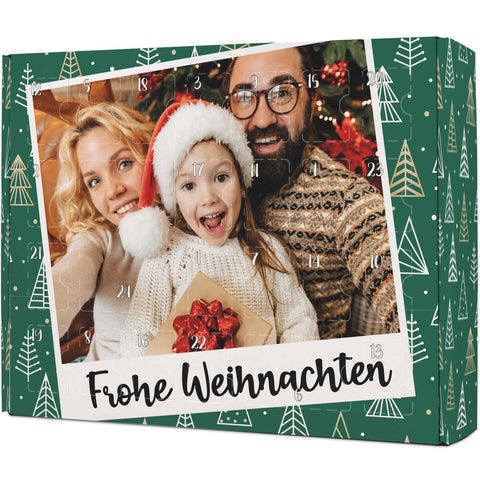 Personalisierter DIY Adventskalender mit Retro Foto Design zum selbst Befüllen