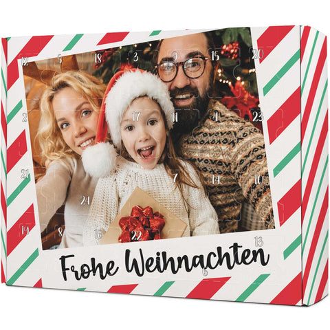 Personalisierter DIY Adventskalender mit Retro Foto Design zum selbst Befüllen