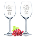 Leonardo Weingläser Mr Right & Mrs Always Right mit Gravur im Set