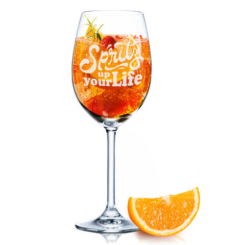 Leonardo Weinglas mit Gravur - "Spritz up your Life"