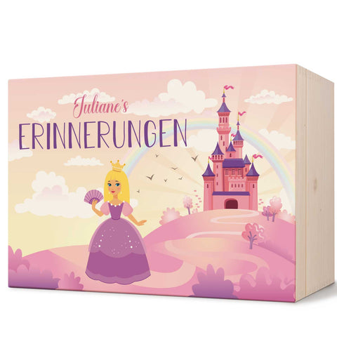 Erinnerungskiste mit UV-Druck im Prinzessin Design