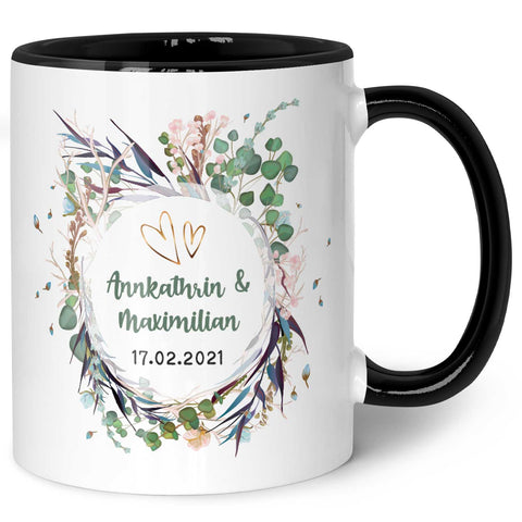 Bedruckte Tasse mit Motiv "Flower Wedding"