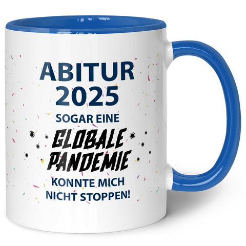 Bedruckte Tasse mit Spruch Pandemie Abitur