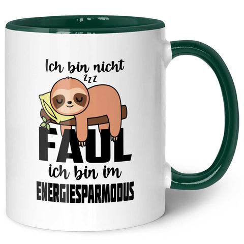 Bedruckte Tasse mit Spruch - Ich bin nicht Faul