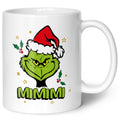 Bedruckte Tasse mit Weihnachtsmotiv im Grinch MiMiMi Design