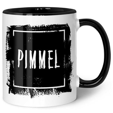 Bedruckte Tasse mit Spruch - "Pimmel"