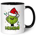 Bedruckte Tasse mit Weihnachtsmotiv im Grinch MiMiMi Design