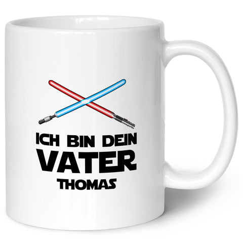 Bedruckte Tasse mit Spruch - Ich bin dein Vater