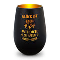 Deko Windlicht aus Glas mit Gravur - Glück ist einen Opa wie Dich zu haben - Persönliches Geschenk