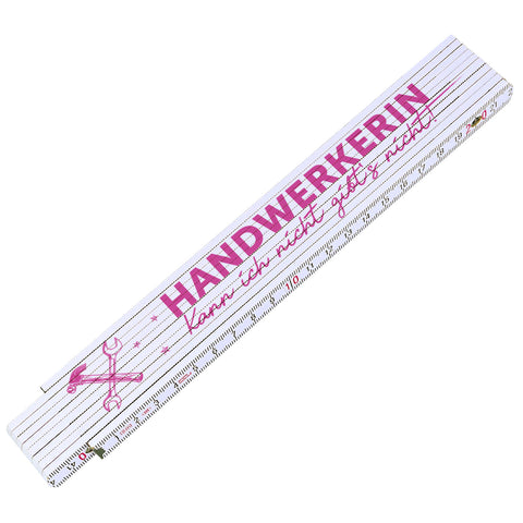 Zollstock 2 Meter - Handwerkerin - Geschenk zum Muttertag und Geburtstag