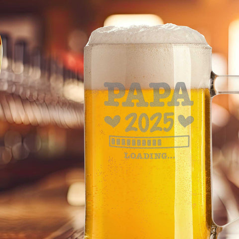 Montana Bierkrug mit Gravur "Papa 2025 Loading"