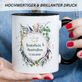 Bedruckte Tasse mit Motiv "Flower Wedding"