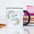 Bedruckte Tasse mit Spruch Erzieher/in mit Herz