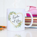 Bedruckte Tasse mit Spruch Erzieher/in mit Herz