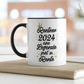 Bedruckte Tasse mit Spruch Rentner/Rentnerin 2024