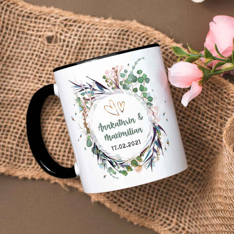 Bedruckte Tasse mit Motiv "Flower Wedding"