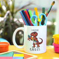 Bedruckte Tasse mit Motiv Einschulung Dino