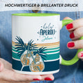 Bedruckte Tasse mit Aperol Spritz Motiv - Holy Aperoli - Aperol Geschenk für Frauen und Männer