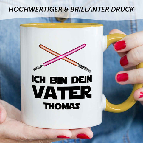 Bedruckte Tasse mit Spruch - Ich bin dein Vater