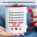 Bedruckte Tasse mit Spruch - Ich rege mich nicht auf