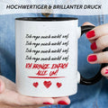 Bedruckte Tasse mit Spruch - Ich rege mich nicht auf