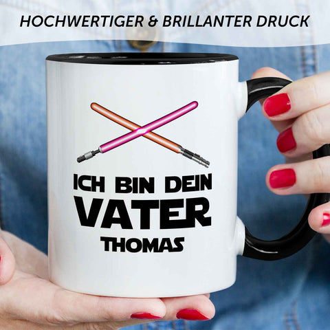 Bedruckte Tasse mit Spruch - Ich bin dein Vater