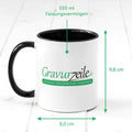 Bedruckte Tasse mit Name - Tiergruppe Safari