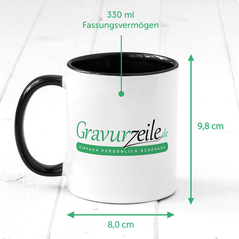 Bedruckte Tasse mit Name - Tiergruppe Safari