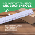 Zollstock 2 Meter - Bester Papa Opa oder Onkel der Welt - Geschenk zum Vatertag und Geburtstag