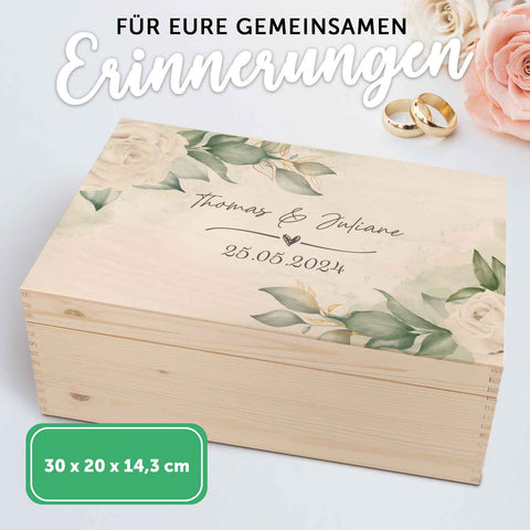 Erinnerungskiste mit UV-Druck im Wedding Love Design