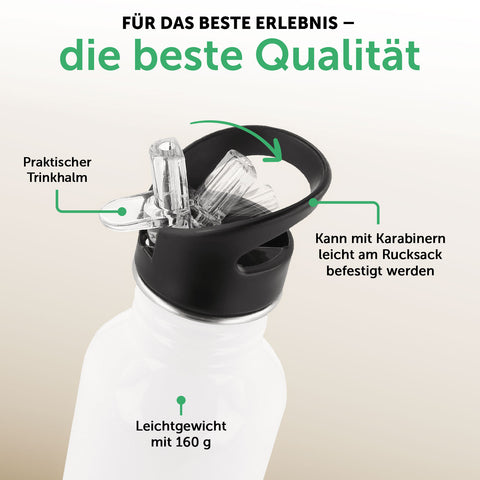 Bedruckte Trinkflasche aus Edelstahl - Tiergruppe