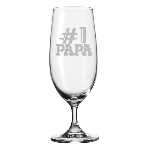 Leonardo Bierglas mit Gravur "#1 Papa"