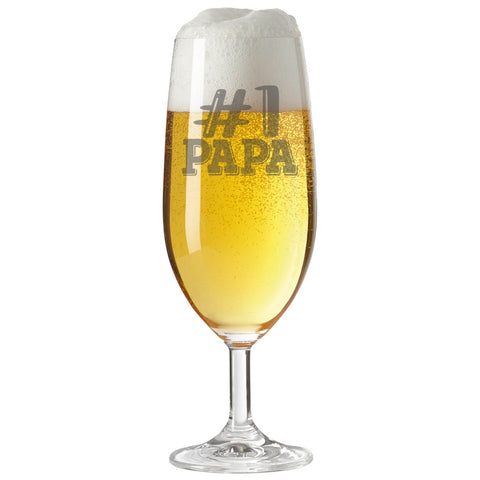 Leonardo Bierglas mit Gravur "#1 Papa"