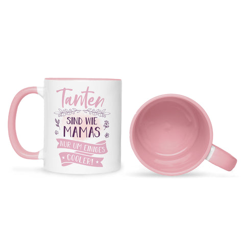 Bedruckte Tasse mit Spruch Tanten sind wie Mamas