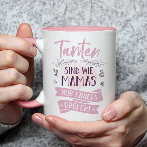 Bedruckte Tasse mit Spruch Tanten sind wie Mamas