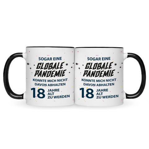 Bedruckte Tasse Pandemie Geburtstag