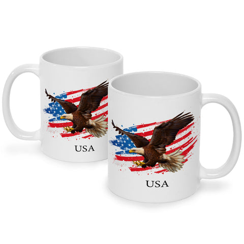 Bedruckte Tasse mit Motiv USA