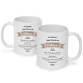 Bedruckte Tasse mit Spruch Oldtimer Geburtstag