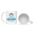 Bedruckte Tasse mit Spruch Opa wir haben versucht für dich das beste Geschenk zu finden