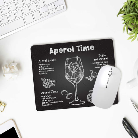 Bedrucktes Mousepad - Aperol Time Rezepte