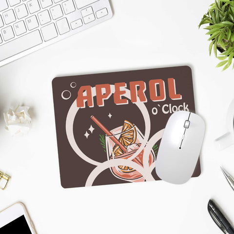 Bedrucktes Mousepad - Aperol o' Clock