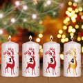 Kleine Kerzen Advent Hirsche - Adventskerzen im 4er Set